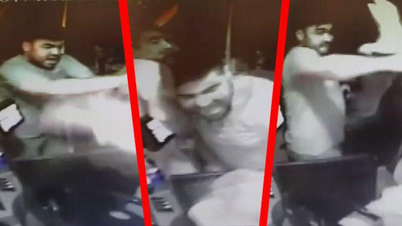 Maskesiz 2 kişi kendilerini uyaran otobüs şoförünü darbetti, o anlar kamerada