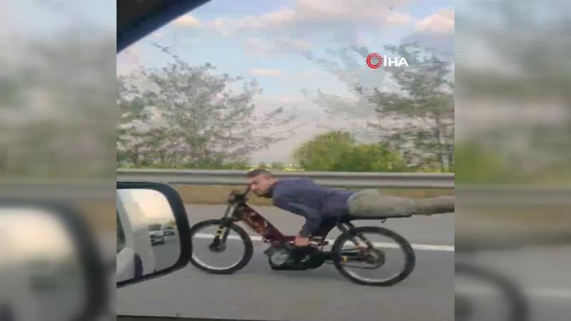 Bursa'da otobanda şoke eden görüntü!
