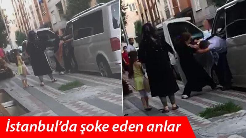 Sultangazi'de kocasını minibüste başka kadınla yakalayınca çılgına döndü