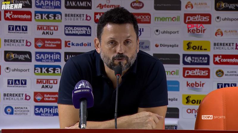 Erol Bulut: 'İyi oynamadığımız bir maçtı rakibe yeterince pozisyon verdik'