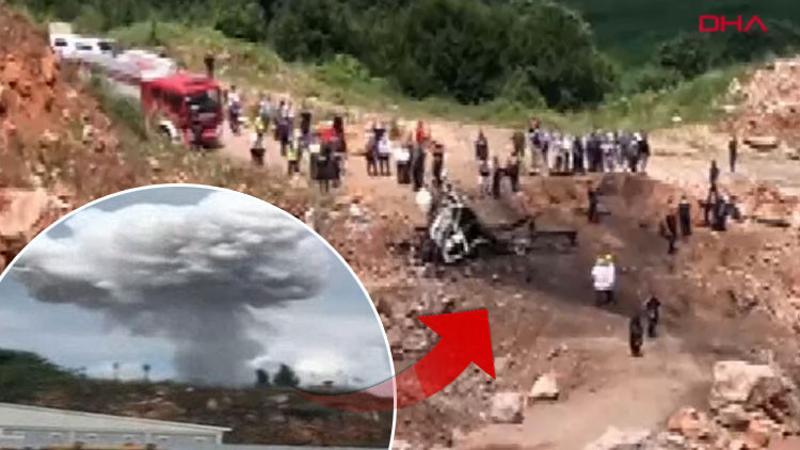 Sakarya'da havai fişek taşıyan kamyonda patlama