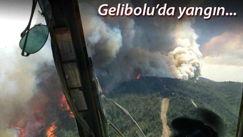 Gelibolu'daki yangına müdahale eden helikopter pilotu anlattı
