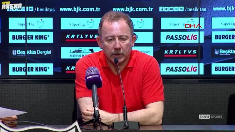 Beşiktaş'ın teknik direktörü Sergen Yalçın'dan maç sonu açıklaması