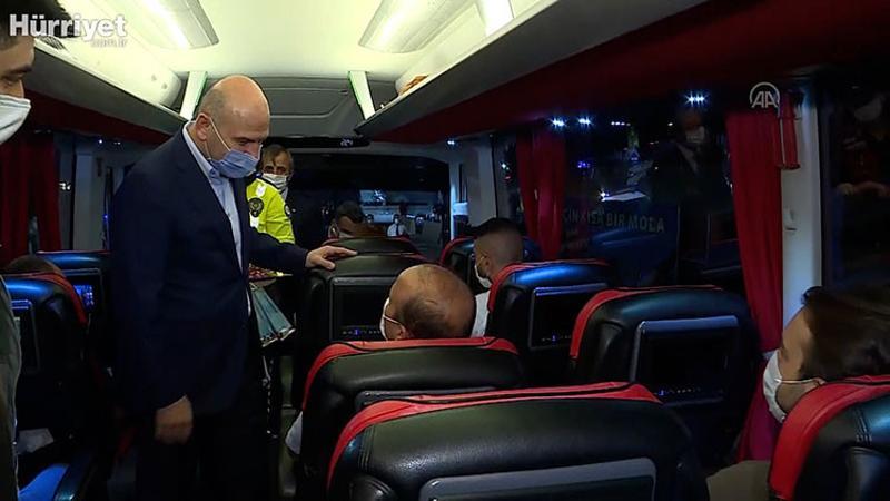 Bakan Soylu, Kurban Bayramı öncesi trafik denetimlerinde bulundu