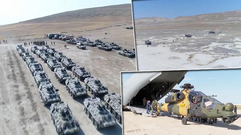 Türkiye ve Azerbaycan ortak tatbikatından ilk görüntüler