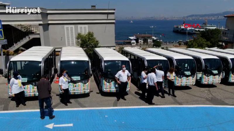 Adalar'da elektrikli araçlar seferlere başlıyor