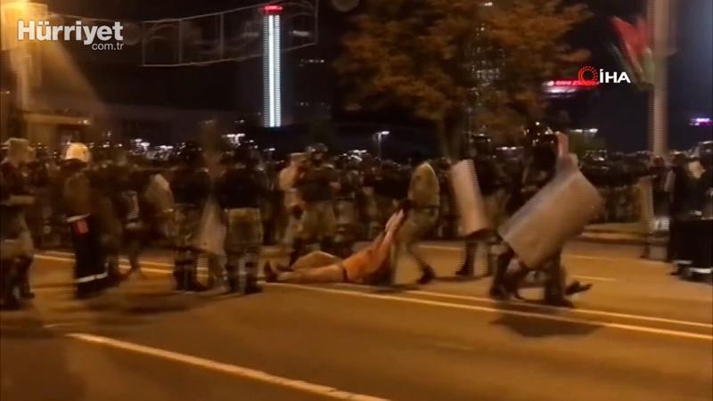 Belarus'ta seçim sonuçlarının ardından sokaklarda çatışma çıktı