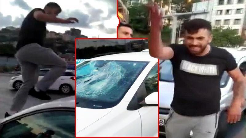 Alibeyköy'de trafikte dehşet saçtı, kimse durduramadı