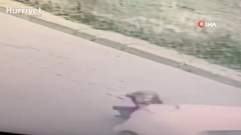Sokakta oynayan çocuğu böyle ezdi, arkasına bakmadan kaçtı