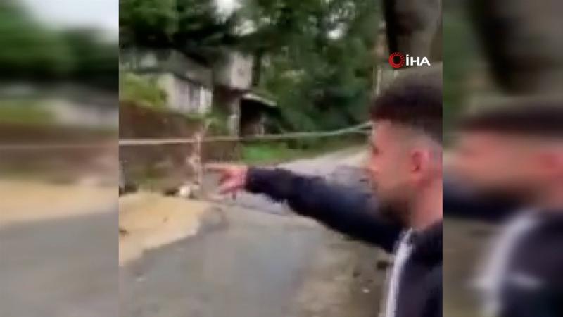 Dükkanını selde kaymasın diye iple camiye bağladı