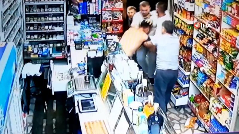 Marketi soyan gaspçıya meydan dayağı kamerada