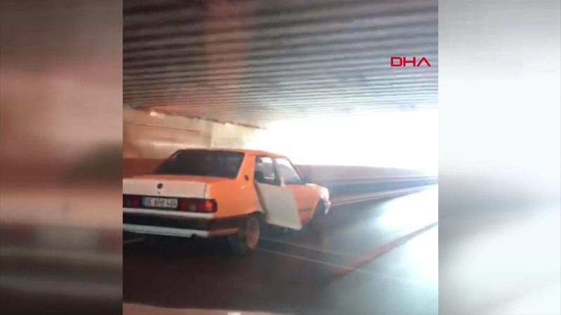 Trafikte 'pes' dedirten anlar! Mermer mutfak tezgahını bakın nasıl taşıdı