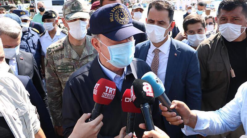 Bakan Akar ve komuta kademesi Kaş'ta