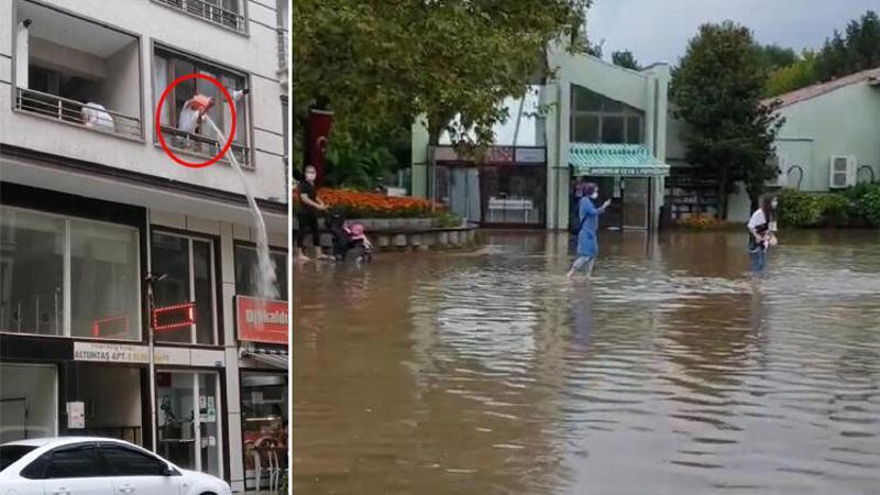 Bursa'da şiddetli yağış hayatı olumsuz etkiledi