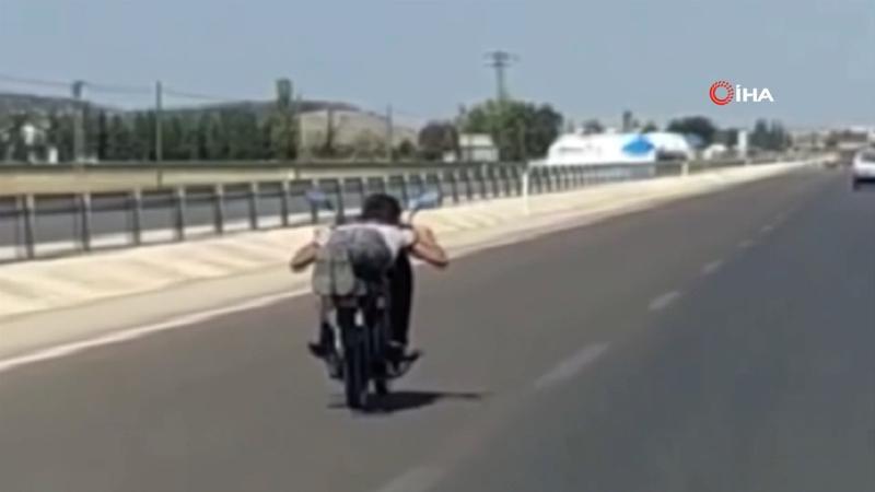 Trafikte adeta ölüme meydan okudu!
