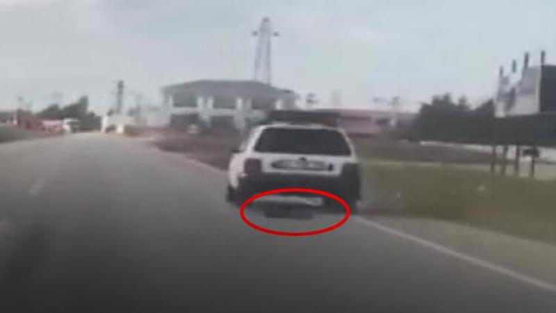 Silivri'de vicdansızlık... Köpeği aracıyla metrelerce böyle sürükledi