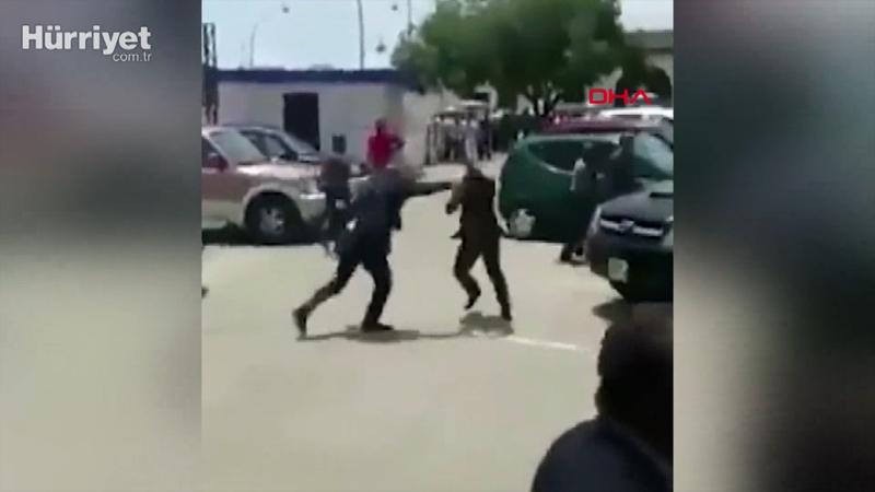 Gine lideri, Çalışma Bakanı'nı sokak ortasında dövdü