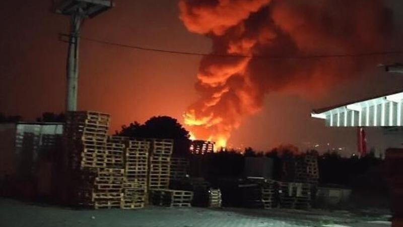 Bursa'da soğuk hava deposunda yangın