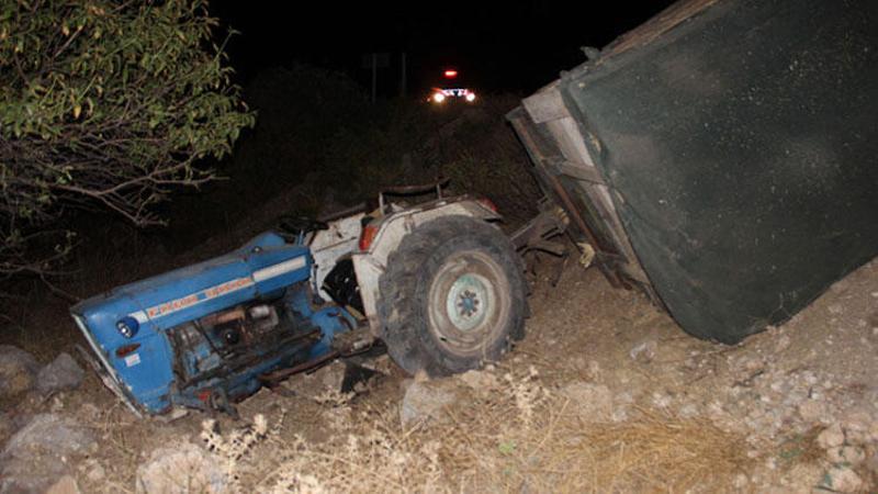 Traktörle 10 metreden düştü, burnu bile kanamadı