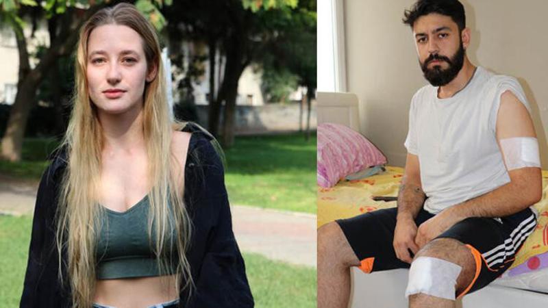 Darp edilen Ukraynalı genç kızı kurtarmak isterken bıçaklandı