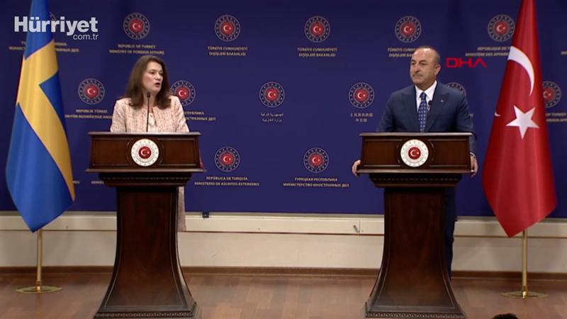 Dışişleri Başkanı Mevlüt Çavuşoğlu İsveçli mevkidaşıyla soruları yanıtladı