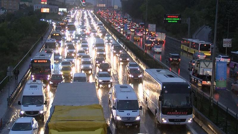 İstanbul'da trafik yoğunluğu