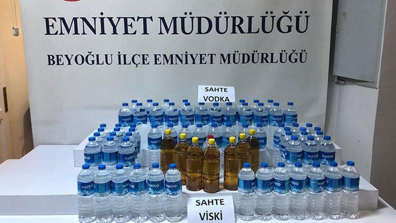 Sahte içki operasyonunda 2 gözaltı