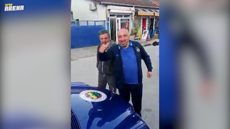 Makedonya'ya yaşayan Fenerbahçeli taraftar tutkusuyla şaşkına çevirdi!
