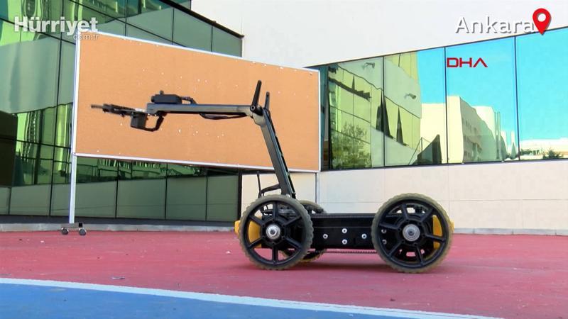 Ankara'da lise öğrencileri bomba imha robotu üretti