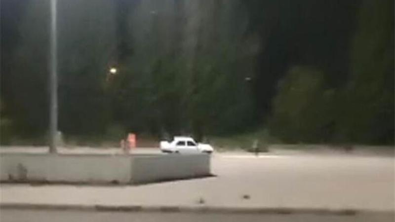 Karantinadan kaçtı, drift yaparken böyle yakalandı