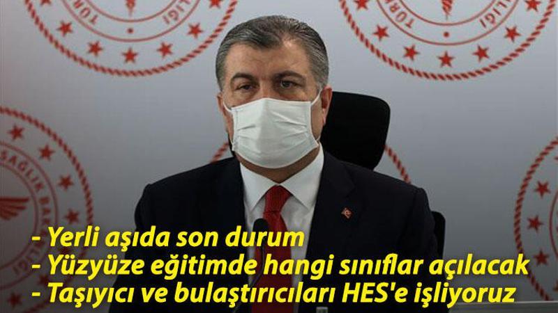 Bakan Koca'dan aşı açıklaması
