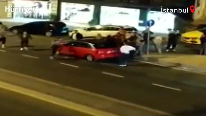 Kağıthane'de alkollü gençler terör estirdi