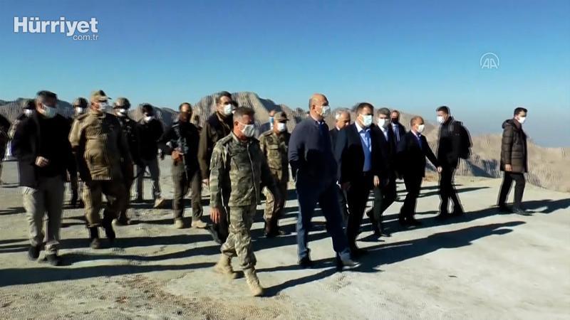 İçişleri Bakanı Süleyman Soylu, İkiyaka Dağları'ndaki askerleri ziyaret etti