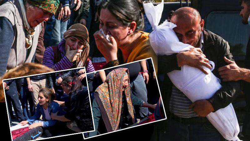 Ermenistan'ın Gence'de füze ile öldürdüğü siviller son yolculuğuna uğurlandı