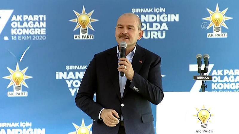 İçişleri Bakanı Soylu, AK Parti Şırnak 7. Olağan İl Kongresi'ne katıldı