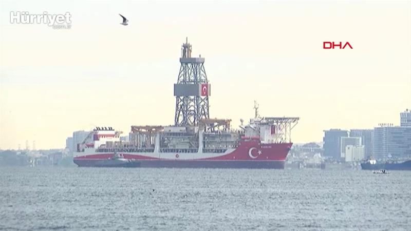'Kanuni' sondaj gemisi İstanbul'da