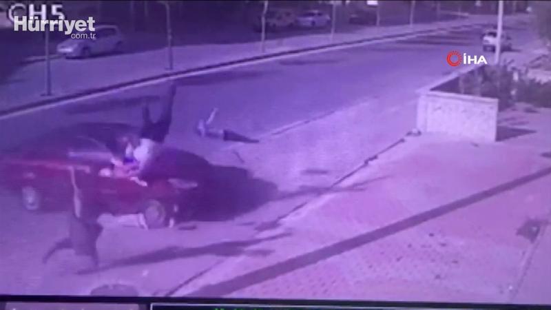 Baba ve oğlunun öldüğü feci kaza kamerada