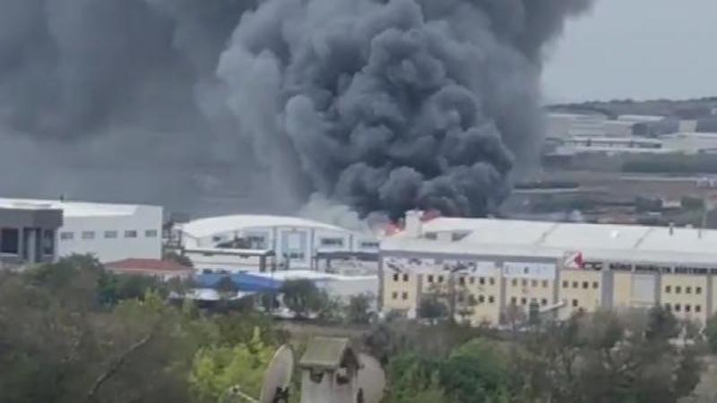 Son dakika... Silivri'de fabrikada yangın! İlk görüntüler
