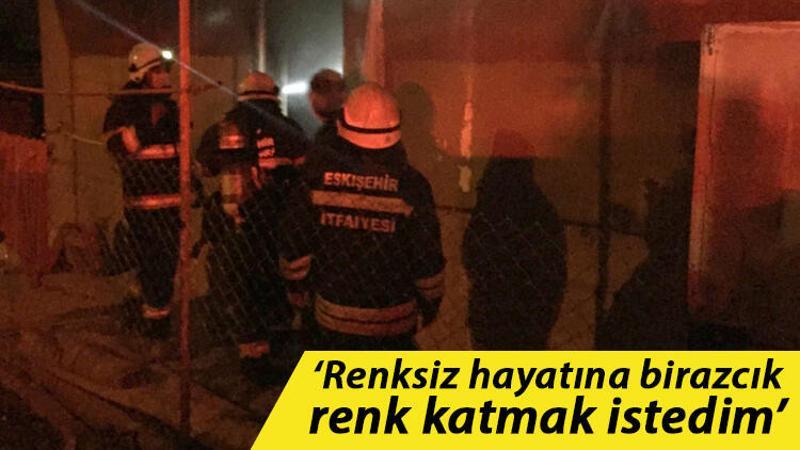 Kiraladığı evi 'hayatına renk katmak için' ateşe vermiş