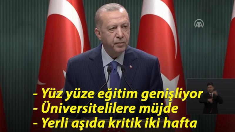 Cumhurbaşkanı Recep Tayyip Erdoğan, Kabine Toplantısı sonrası önemli açıklamalarda bulundu