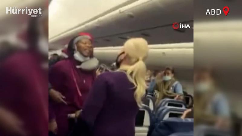 Uçakta maske takmadı, kabin görevlisine saldırdı!