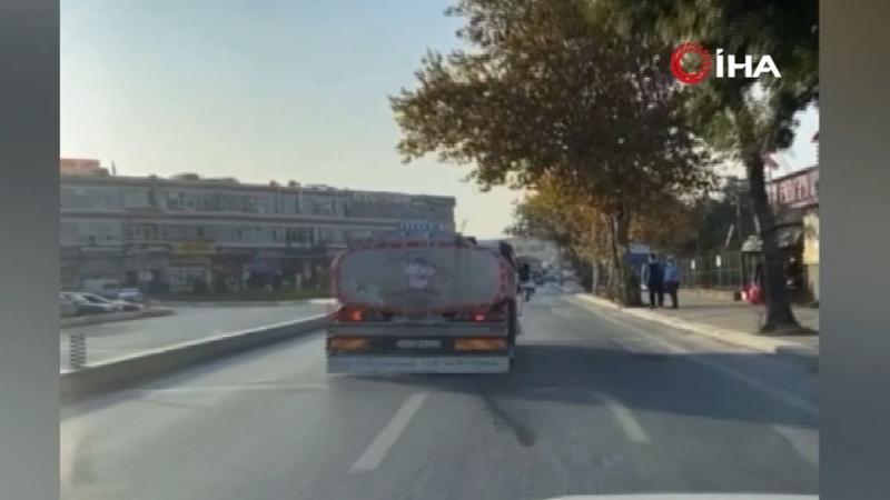 İstanbul trafiğinde “pes” dedirten görüntü kamerada
