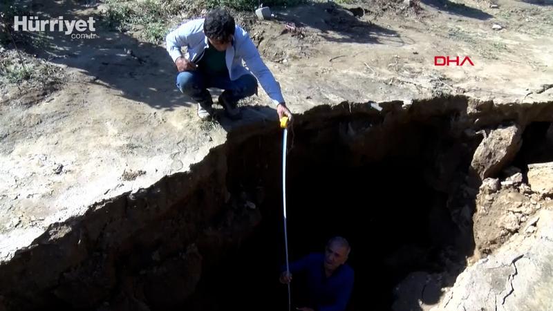 Sel suları, fay hattında 3 metrelik dev yarıklar oluşturdu