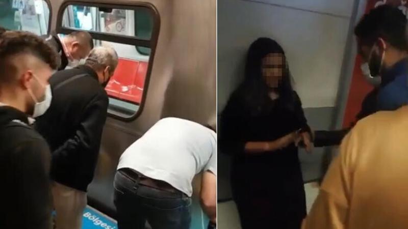 Şişli metrosunda rayların arasına düşen genç kız yaralı kurtuldu