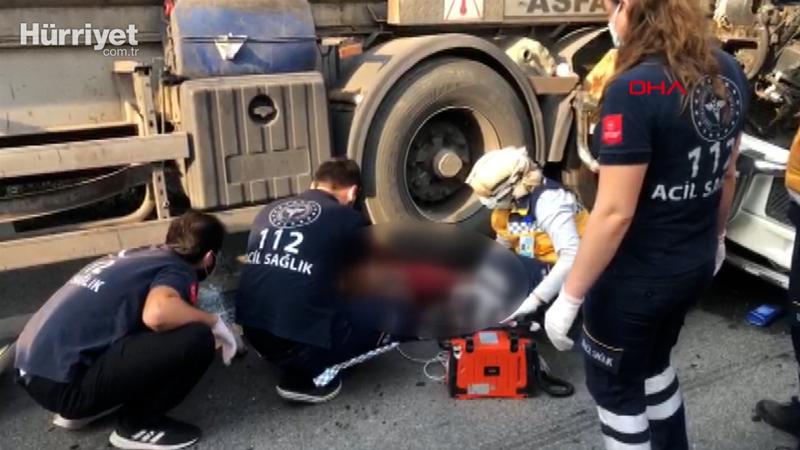 TEM Otoyolunda kaza, dorse altında tamirat yapan sürücü hayatını kaybetti