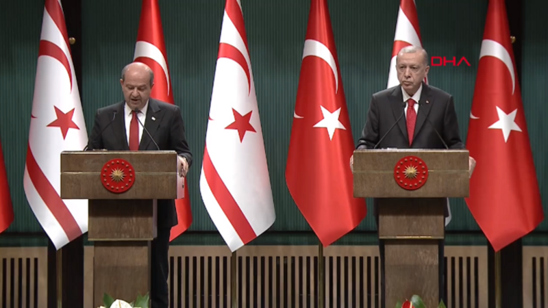 Cumhurbaşkanı Erdoğan ve Ersin Tatar'dan önemli açıklamalar