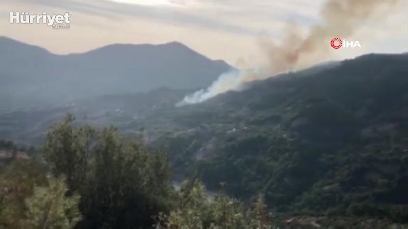 Son dakika haberler... Adana'nın Kozan ilçesinde orman yangını