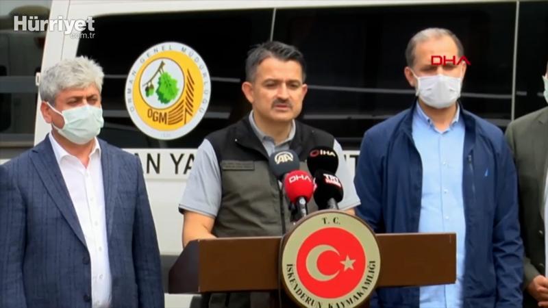 Bakan Pakdemirli'den Hatay'daki yangına ilişkin açıklama