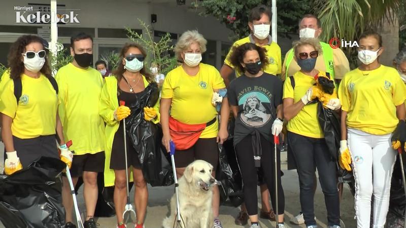 Sertab Erener ve Yonca Evcimik, Bodrum'da çöp topladı