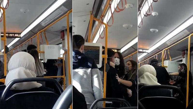 Metroda "neden sarılıyorsun" kavgası